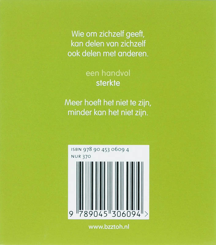 Achterkant van Een handvol sterkte