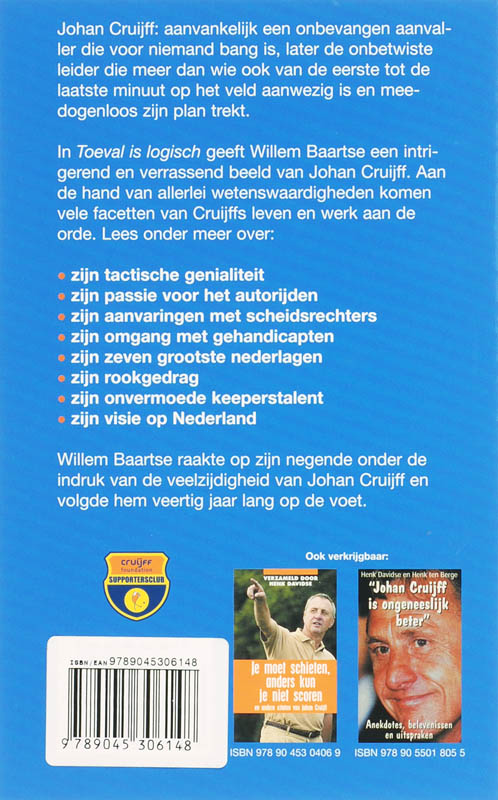 Achterkant van Toeval is logisch