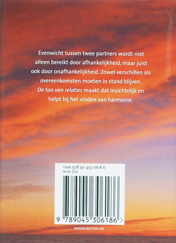 Achterkant van De tao van relaties