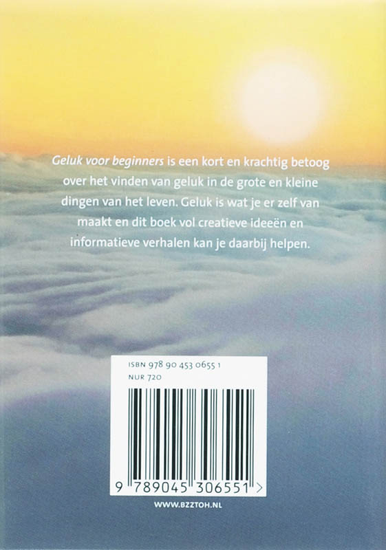 Achterkant van Geluk voor beginnners