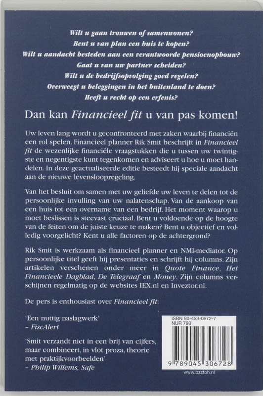 Achterkant van Financieel fit