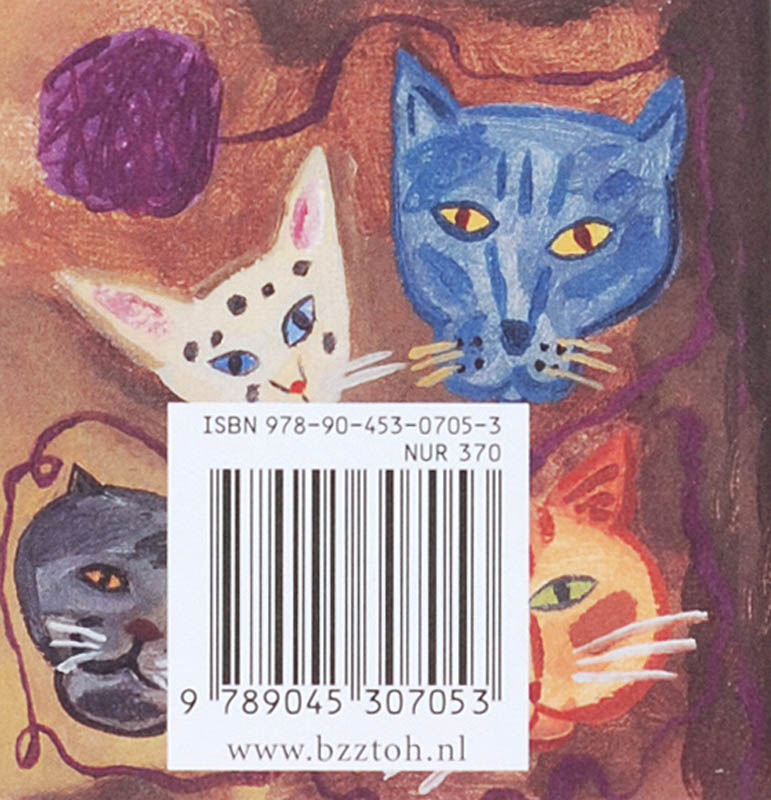 Achterkant van Kattengeheimen miniatuurtjes