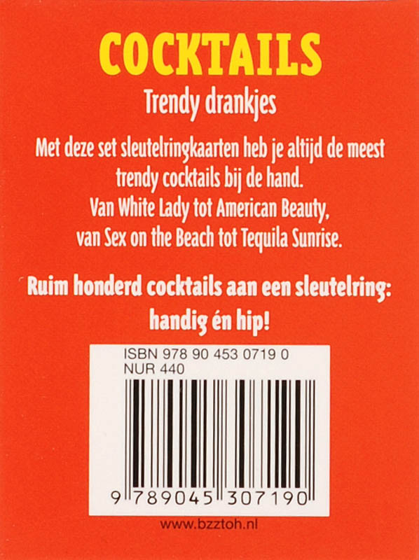 Achterkant van Cocktails