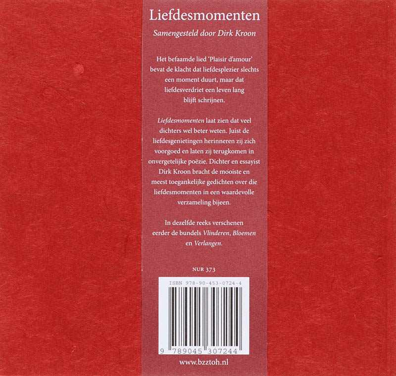 Achterkant van Liefdesmomenten