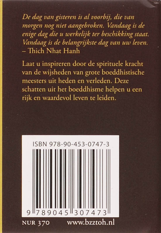 Achterkant van Schatten uit het boeddhisme