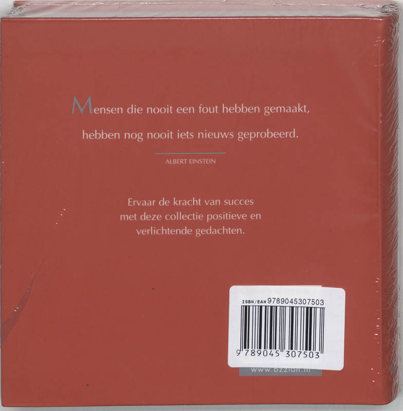 Achterkant van Positief denken De kracht van succes