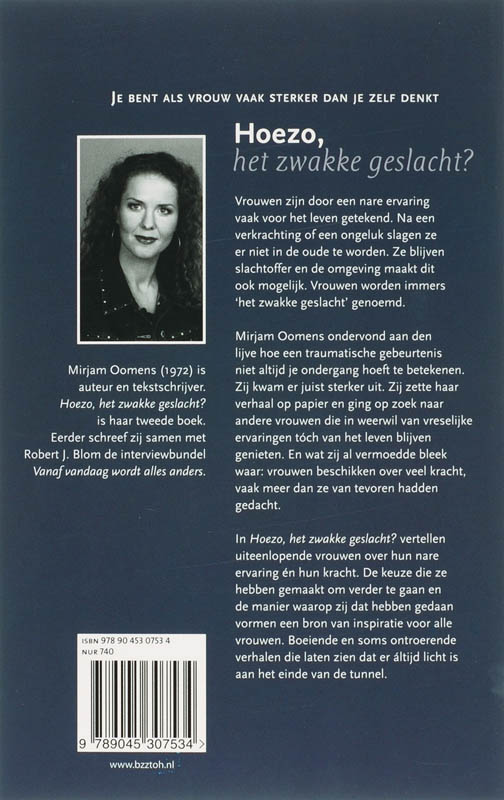 Achterkant van Hoezo, het zwakke geslacht?