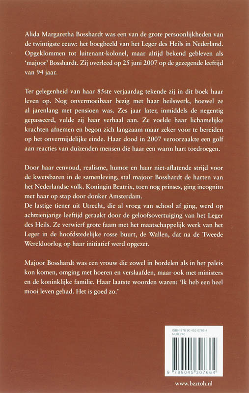 Achterkant van Majoor Bosshardt