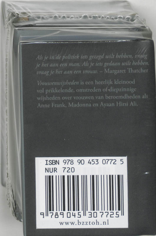 Achterkant van Vrouwenwijsheden 3 ex