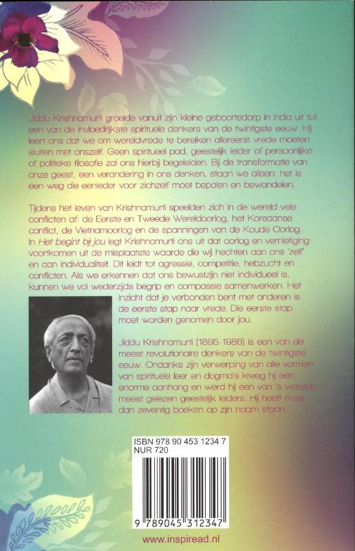 Achterkant van Het begint bij jou