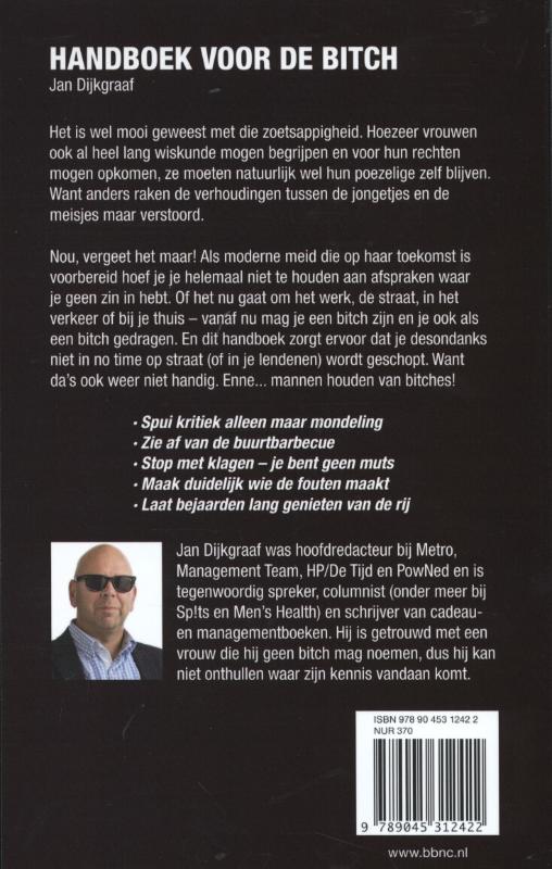 Achterkant van Handboek voor de bitch