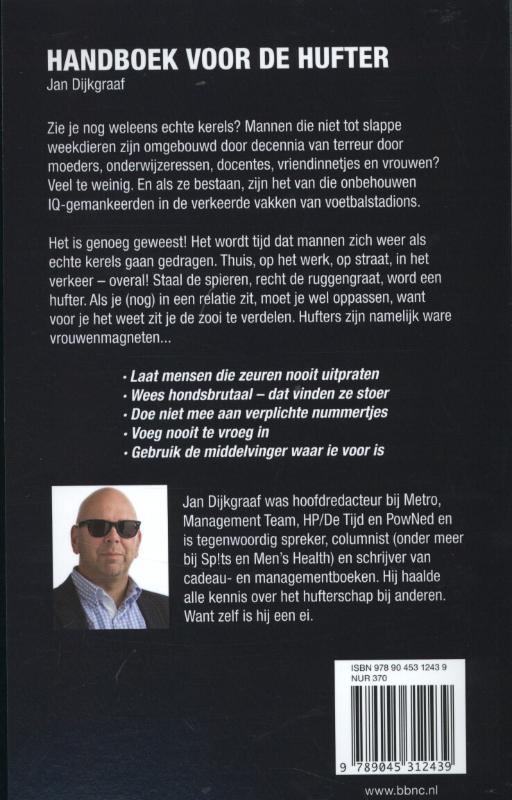 Achterkant van Handboek voor de hufter