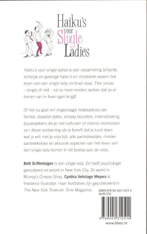 Achterkant van Haiku's voor single ladies