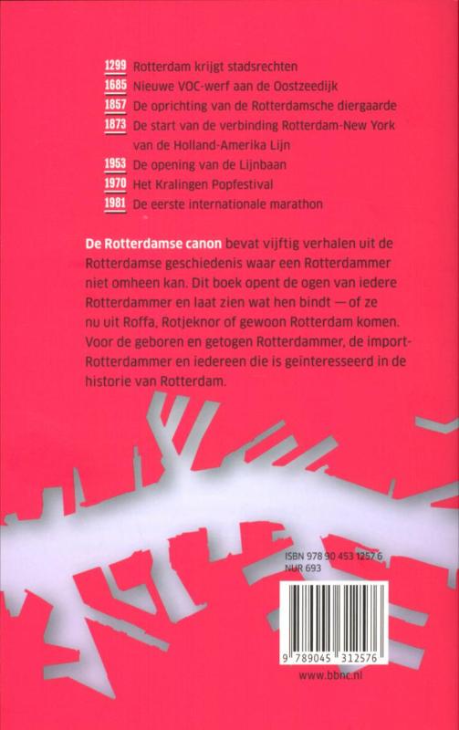 Achterkant van De Rotterdamse canon