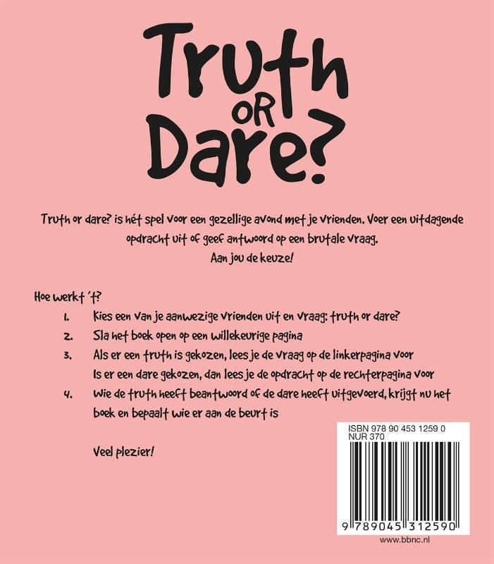 Achterkant van Truth or dare?