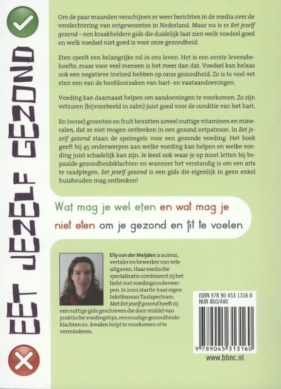 Achterkant van Eet jezelf gezond