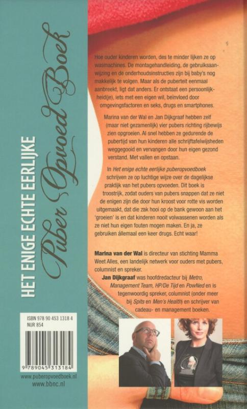 Achterkant van Het enige echte eerlijke puberopvoedboek