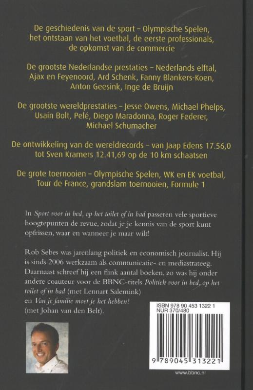 Achterkant van Sport voor in bed, op het toilet of in bad