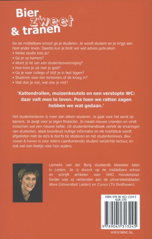 Achterkant van Bier, zweet & tranen