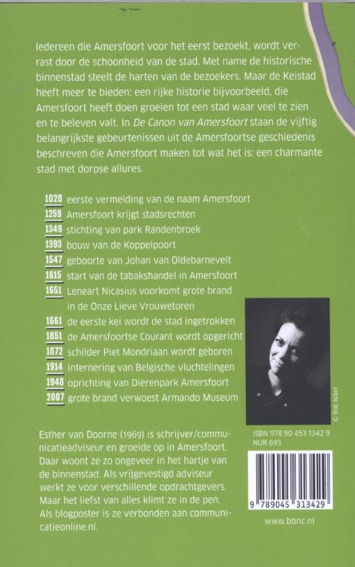 Achterkant van De canon van Amersfoort