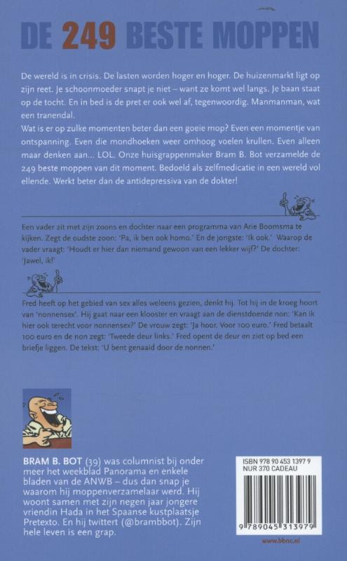 Achterkant van De 249 beste moppen