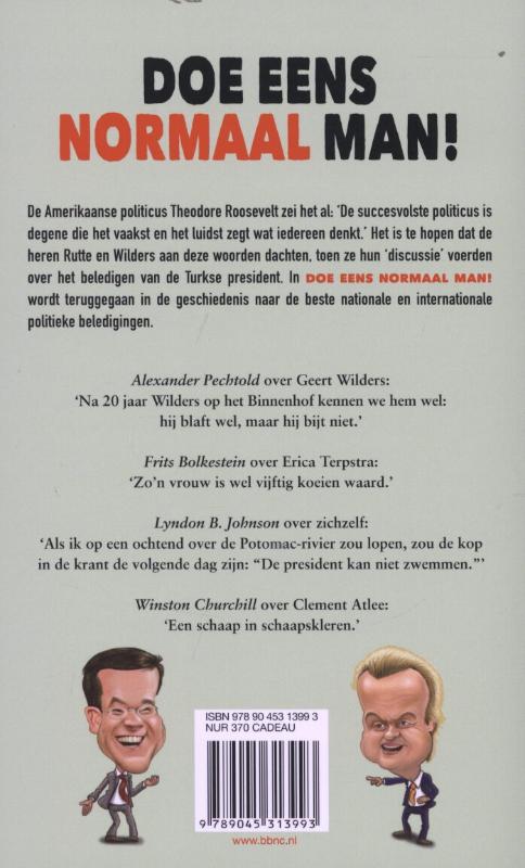 Achterkant van Doe eens normaal, man!