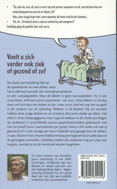 Achterkant van Voelt u zich verder ook ziek of gezond ofzo?
