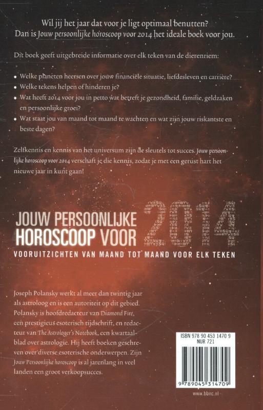 Achterkant van Jouw persoonlijke horoscoop voor 2014