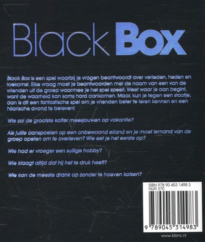 Achterkant van Black Box