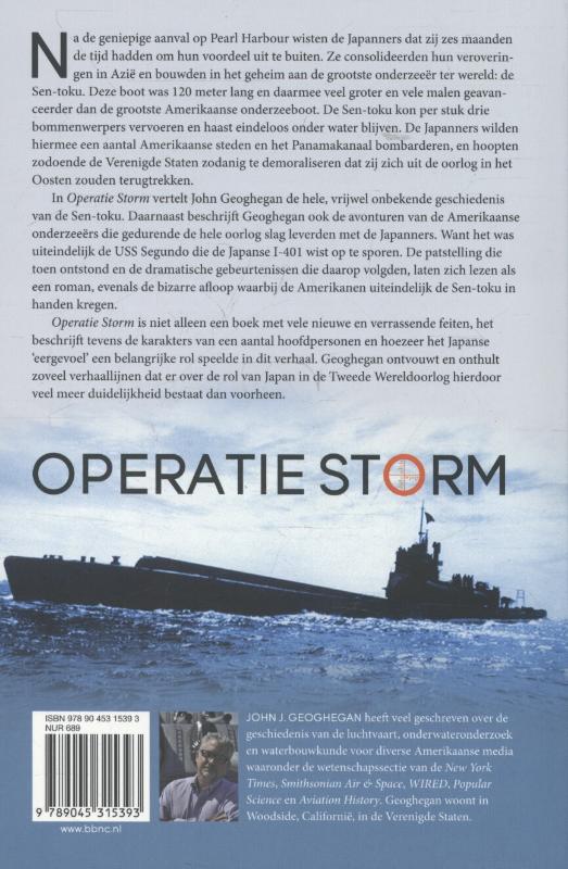 Achterkant van Operatie storm