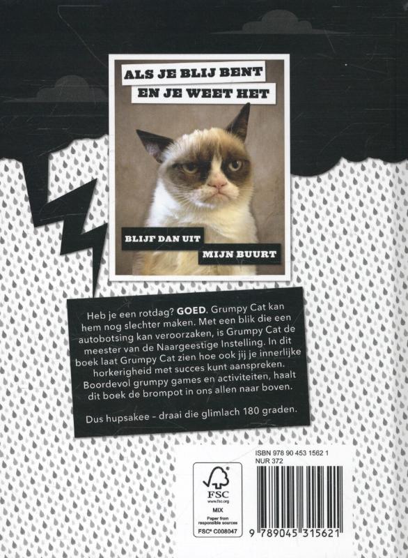 Achterkant van Grumpy cat