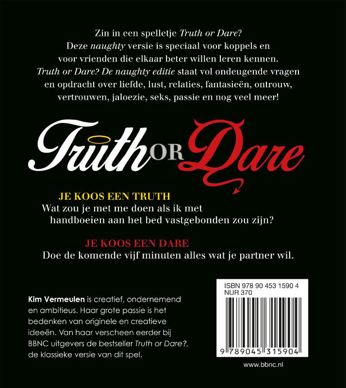 Achterkant van Truth or dare