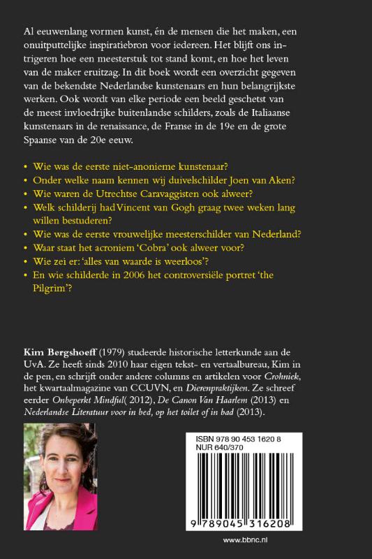 Achterkant van Kunstgeschiedenis voor in bed, op het toilet of in bad