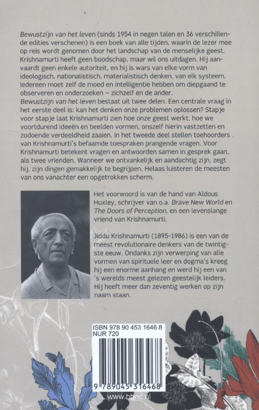 Achterkant van Bewustzijn van het leven