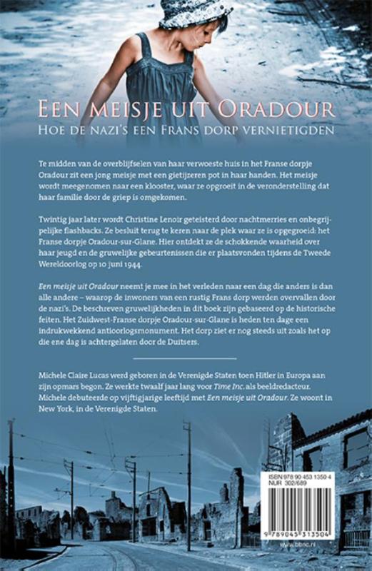 Achterkant van Een meisje uit Oradour