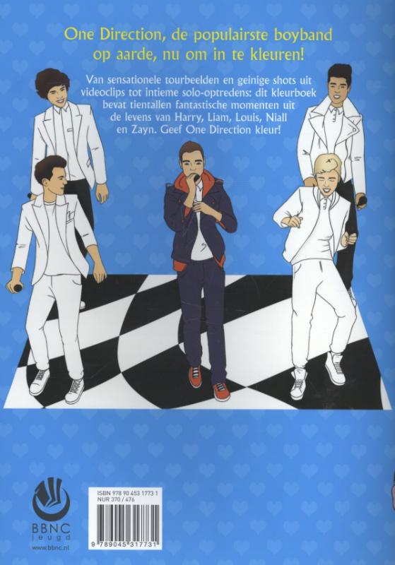 Achterkant van Het enige echte One Direction kleurboek