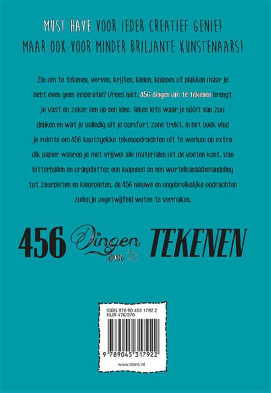 Achterkant van 456 dingen om te tekenen