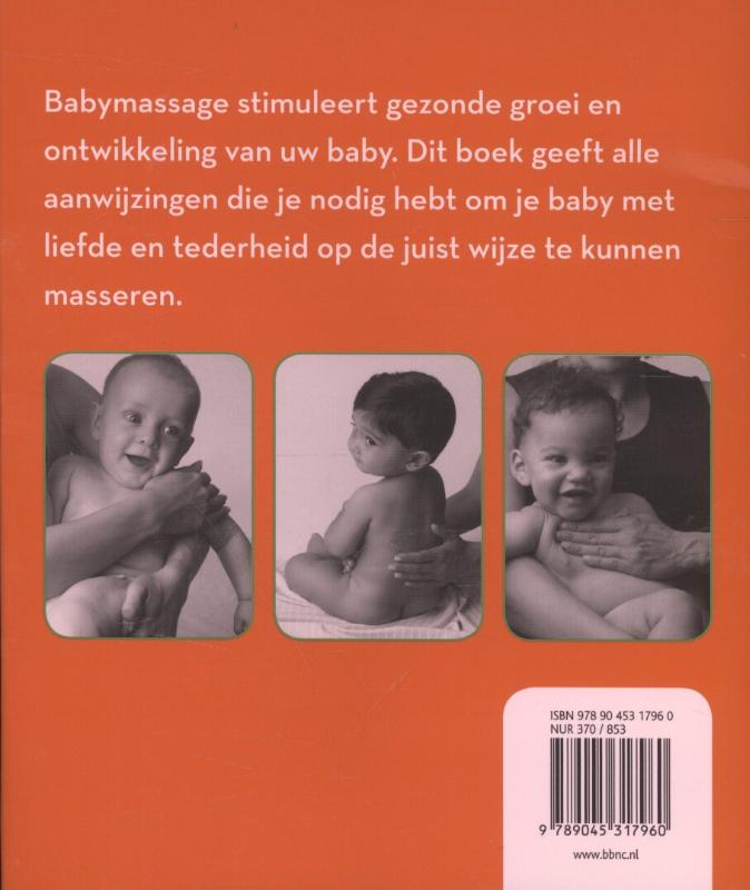 Achterkant van Babymassage