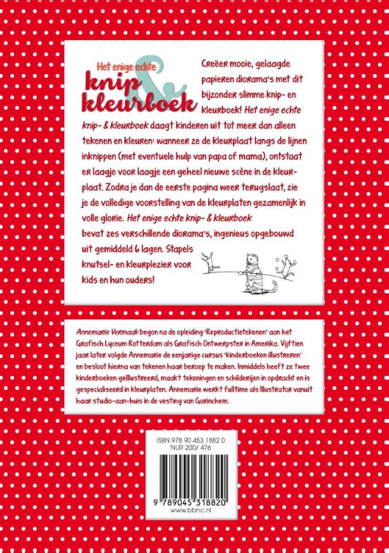 Achterkant van Het enige echte knip & kleurboek