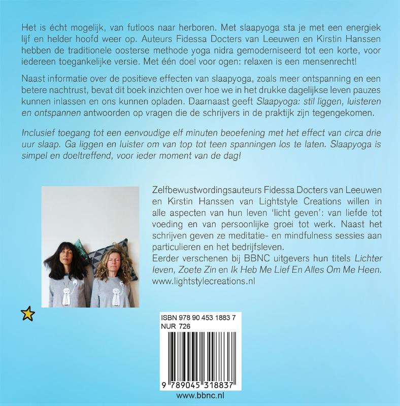 Achterkant van Slaapyoga