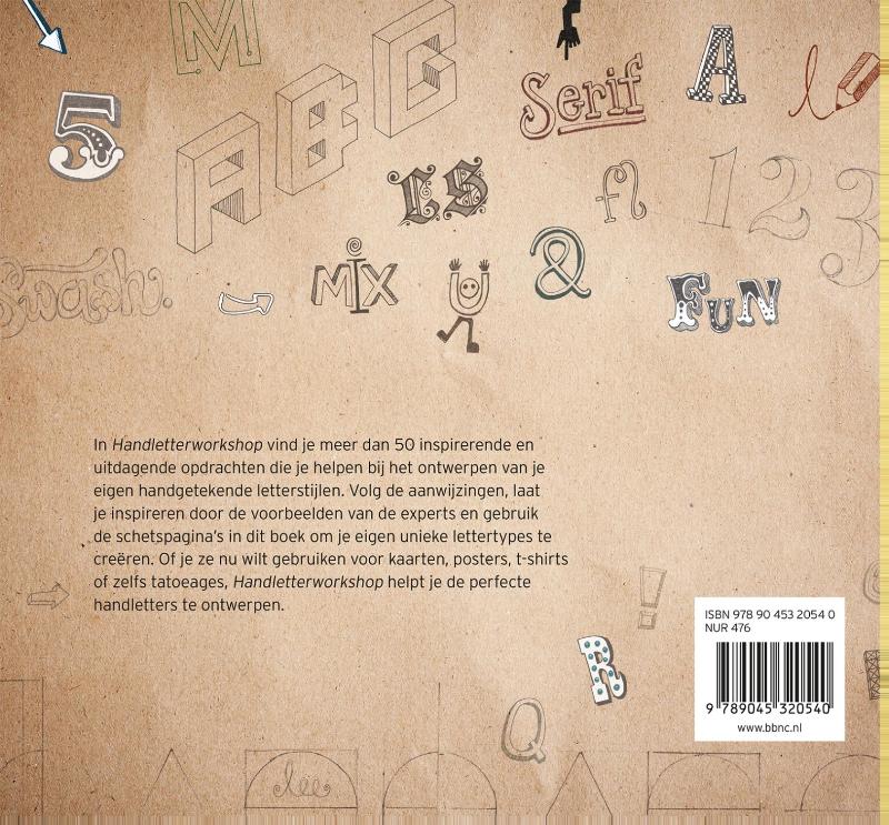 Achterkant van Handletter workshop