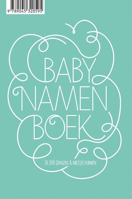 Achterkant van Babynamenboek