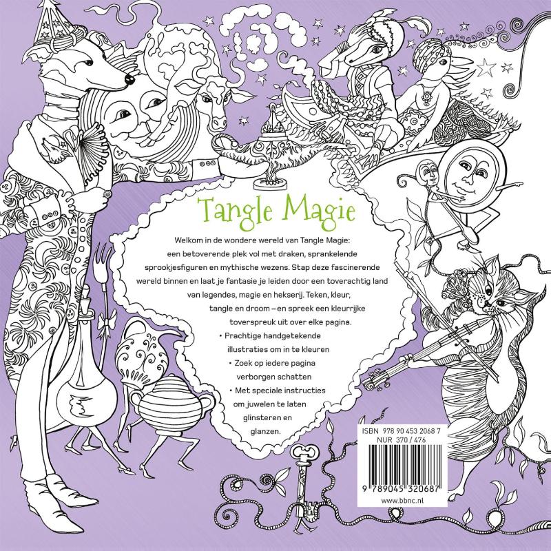 Achterkant van Tangle magie