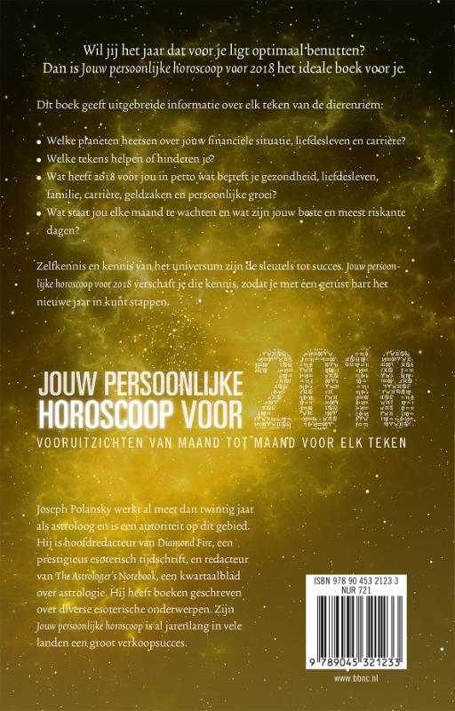 Achterkant van Jouw persoonlijke horoscoop voor 2018