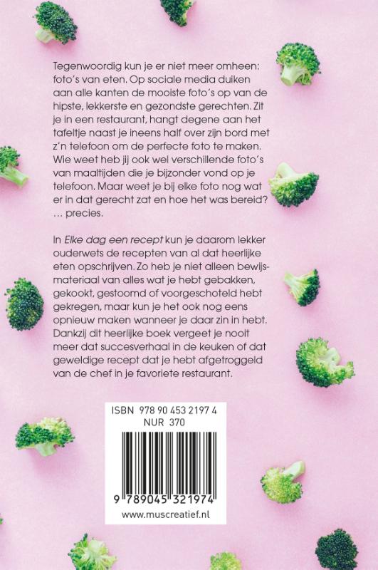 Achterkant van Elke dag een recept