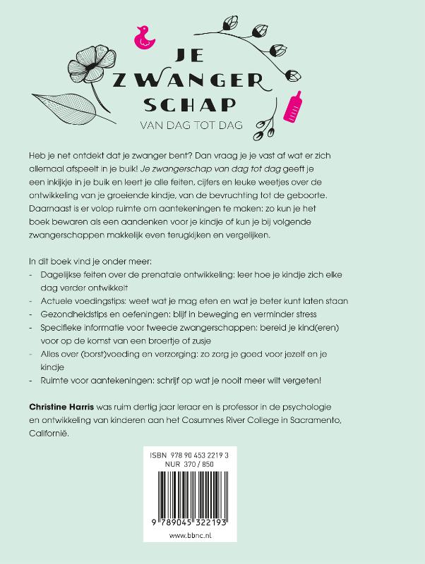 Achterkant van Je zwangerschap van dag tot dag