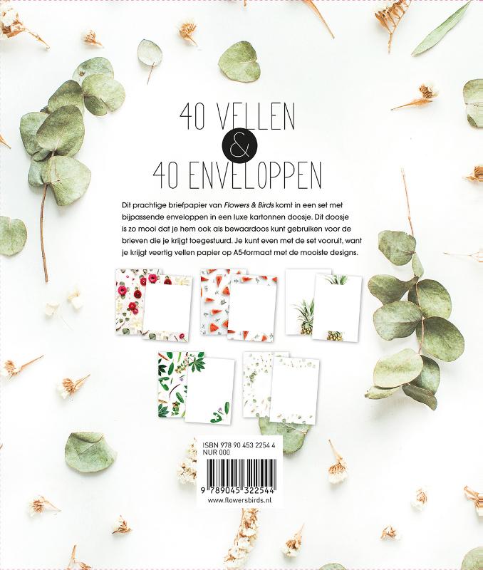 Achterkant van F&B Briefpapier