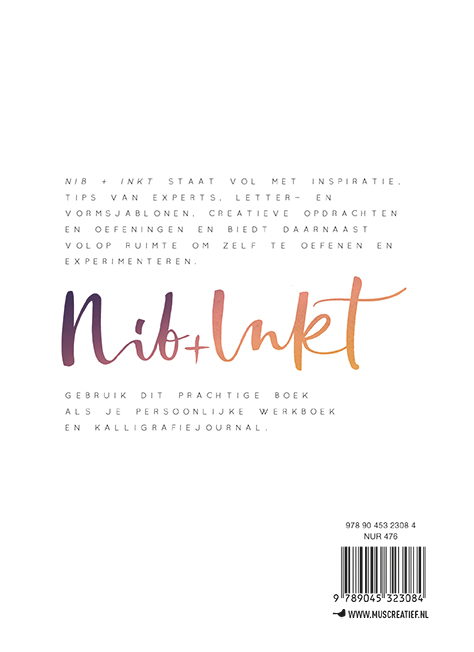 Achterkant van Nib + inkt