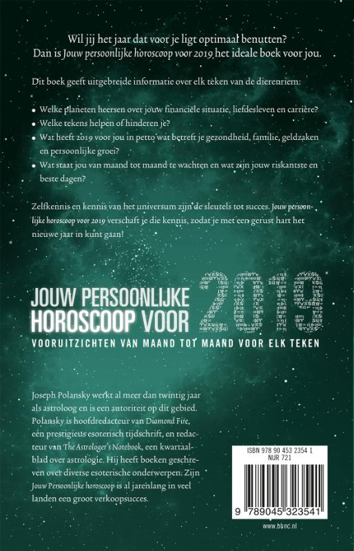 Achterkant van Jouw persoonlijke horoscoop voor 2019