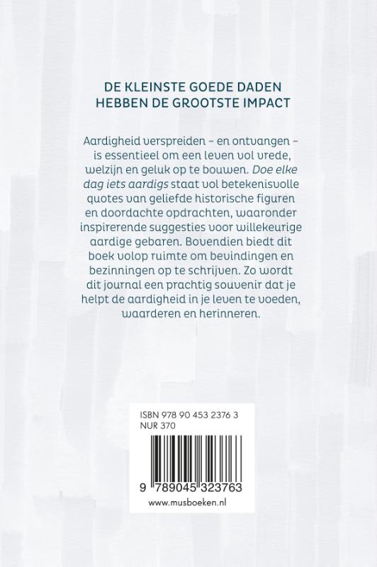 Achterkant van Doe elke dag iets aardigs